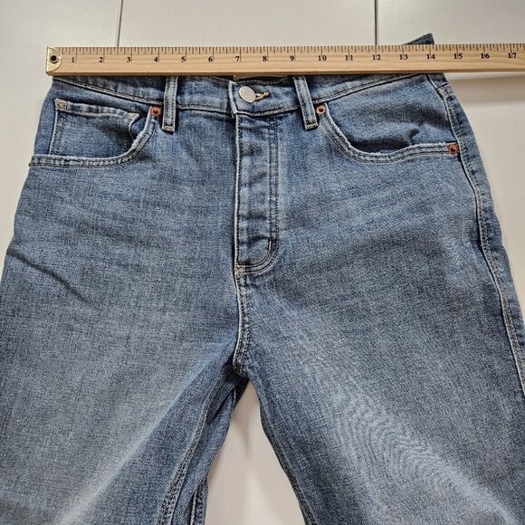 DU/ER Jean Women 29x27 (26) Blue Straigh Leg WFMR5017 Stretch Preppy Performance - Picture 4 of 16